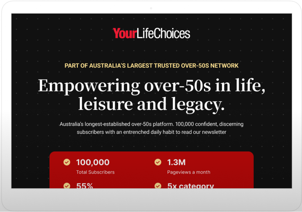 YourLifeChoices website preview